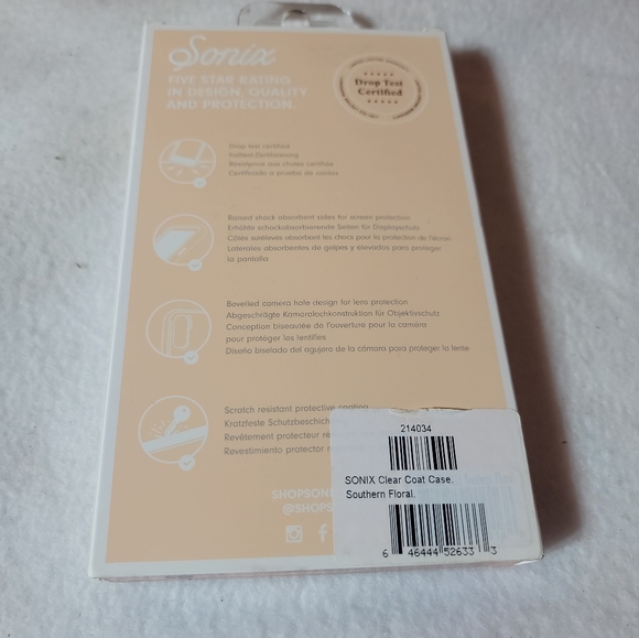 Sonix New Samsun Galaxy S10e Case, Clear Flower, Drop Tested - Picture 2 of 2